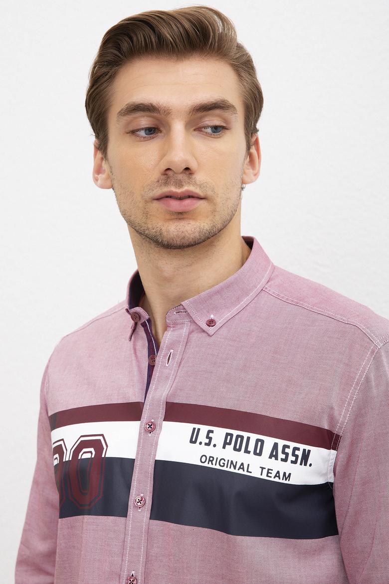 Erkek Bordo Gömlek - 50208305018