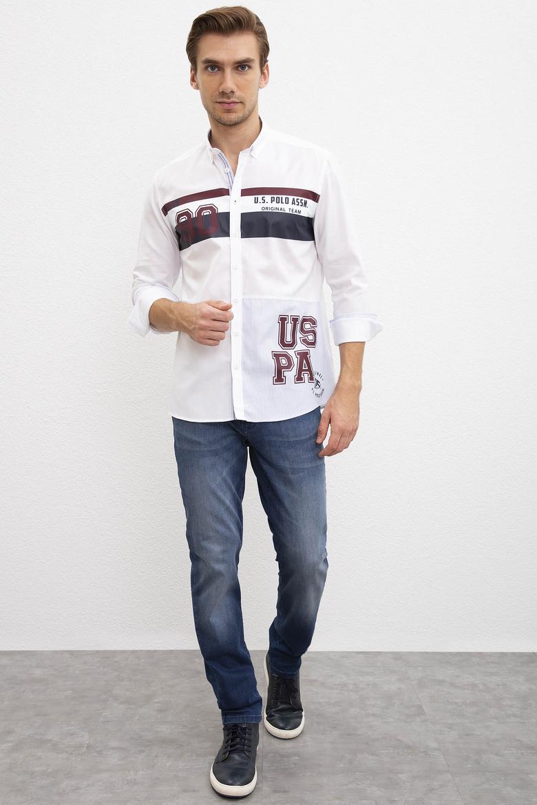 Erkek Beyaz Uzun Kollu Gömlek - 50208305005