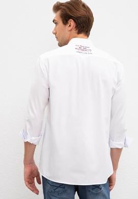 Erkek Beyaz Uzun Kollu Gömlek - 50208305005