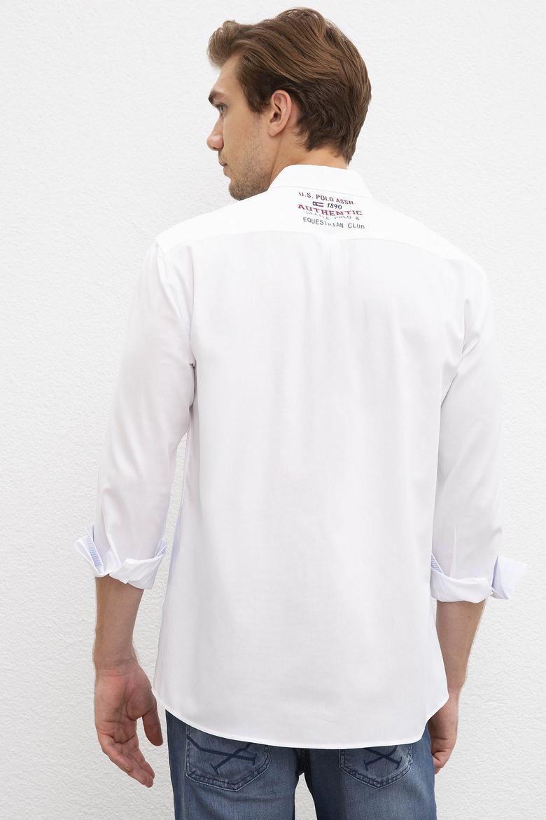 Erkek Beyaz Uzun Kollu Gömlek - 50208305005