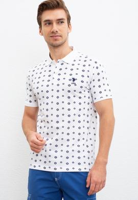 Erkek Beyaz Polo Yaka T-Shirt - 50220874011