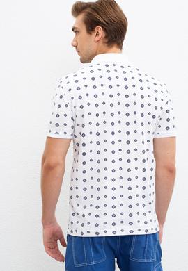 Erkek Beyaz Polo Yaka T-Shirt - 50220874011