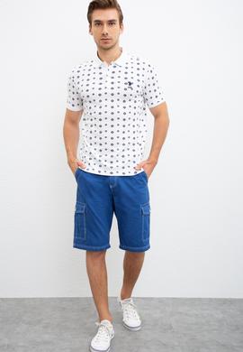 Erkek Beyaz Polo Yaka T-Shirt - 50220874011