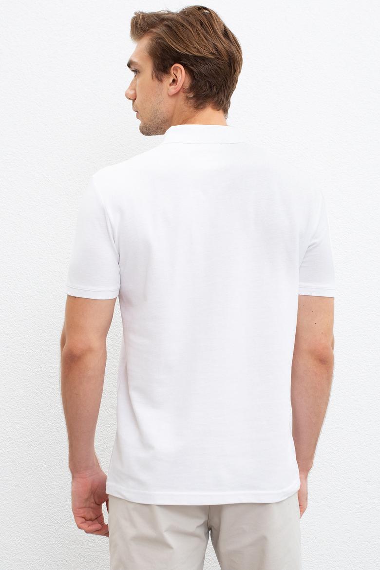 Erkek Beyaz Polo Yaka T-Shirt - 50220881001