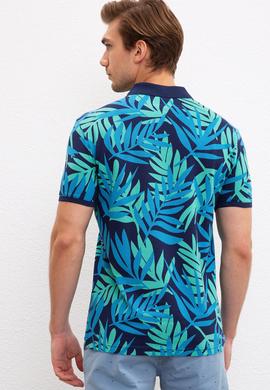 Erkek Lacivert Polo Yaka T-Shirt - 50220885008