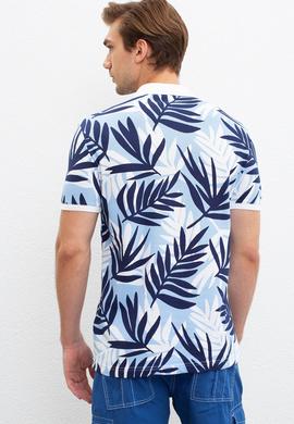 Erkek Mavi Tişört - 50220885017