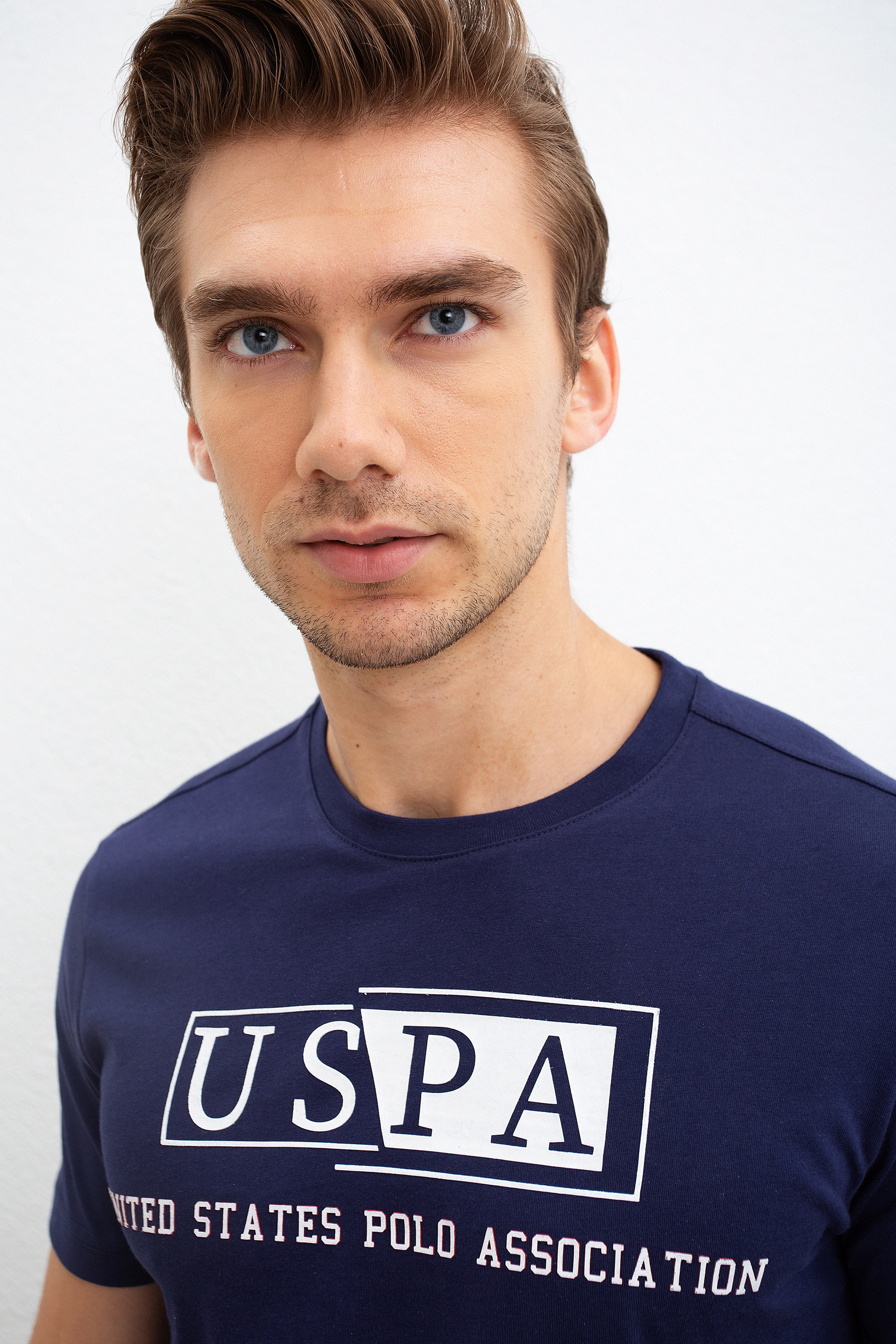 Erkek Lacivert Balıkçı Yaka T-Shirt - Image 2