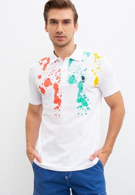 Erkek Beyaz T-Shirt - 50221069006