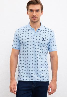 Erkek Mavi Polo Yaka T-Shirt - 50220874021