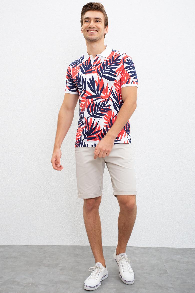 Erkek Beyaz Polo Yaka T-Shirt - 50220885026