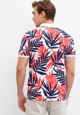 Erkek Beyaz Polo Yaka T-Shirt - 50220885026