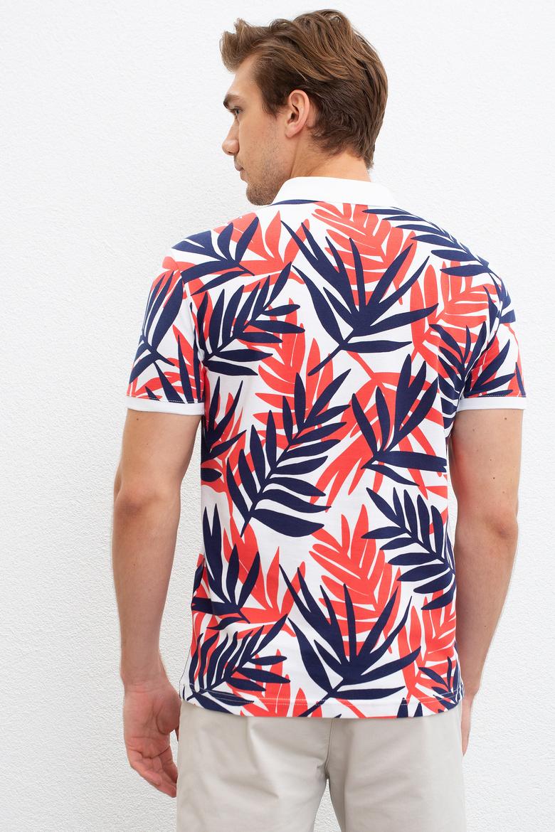 Erkek Beyaz Polo Yaka T-Shirt - 50220885026