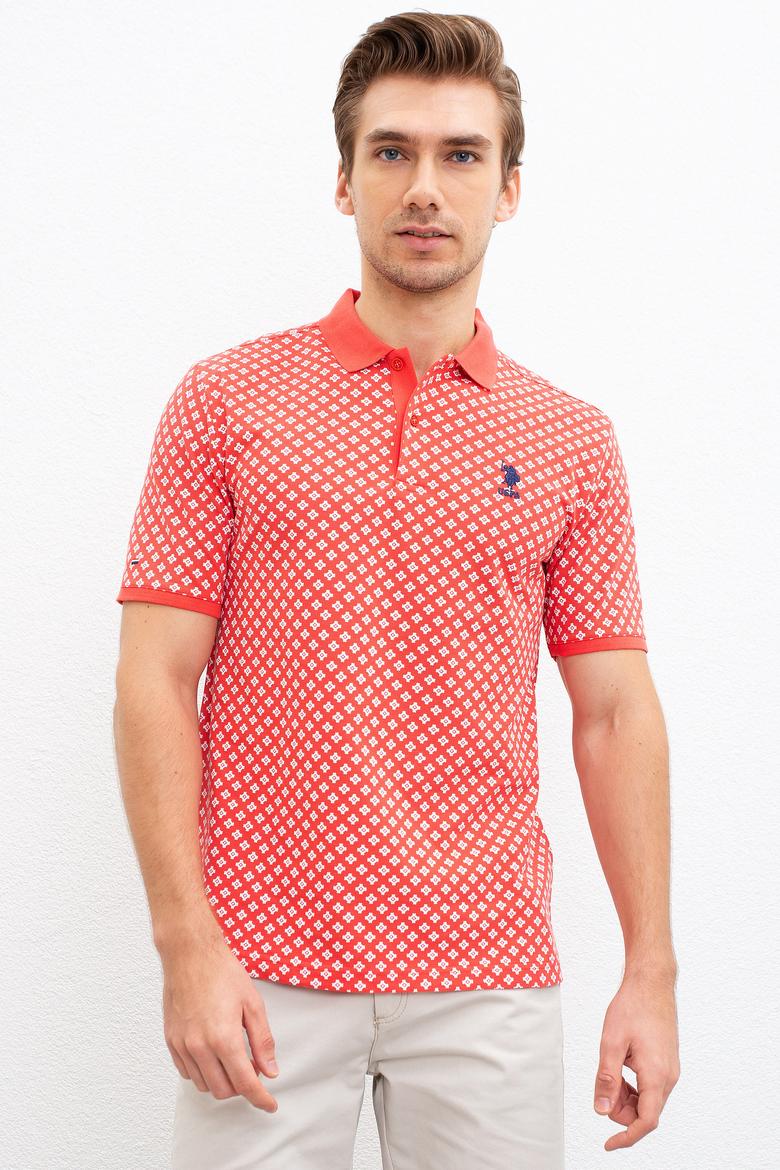 Erkek Nar Çiçeği Polo Yaka T-Shirt