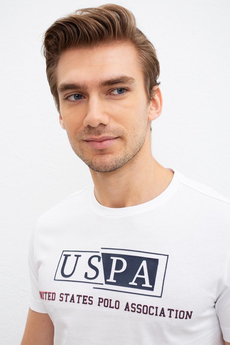 Erkek Beyaz Balıkçı Yaka T-Shirt - 50220969009