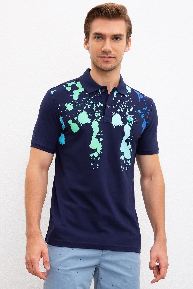 Erkek Lacivert Polo Yaka T-Shirt