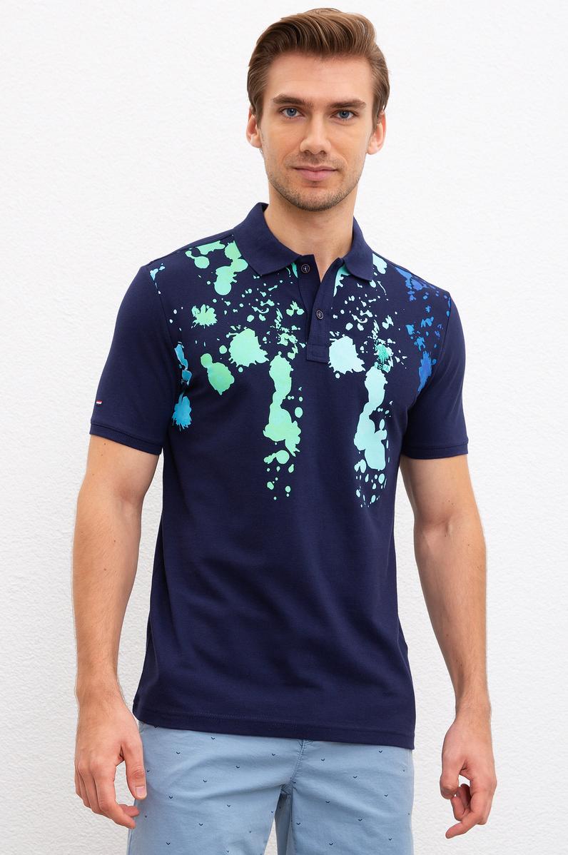 Erkek Lacivert Polo Yaka T-Shirt