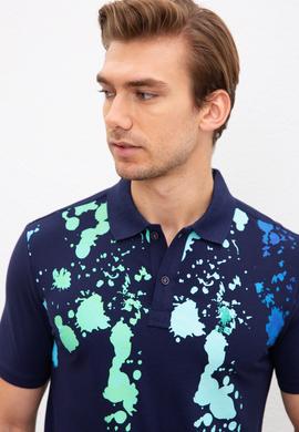 Erkek Lacivert Polo Yaka T-Shirt - 50221069011