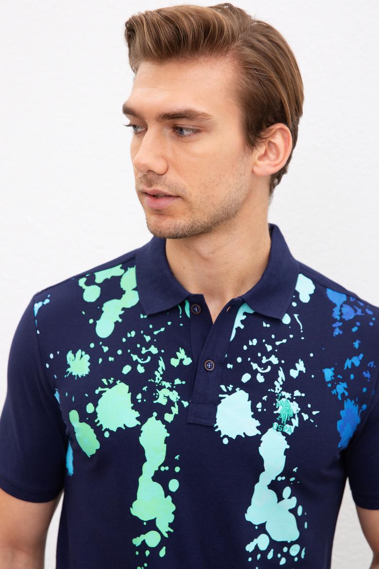 Erkek Lacivert Polo Yaka T-Shirt - 50221069011