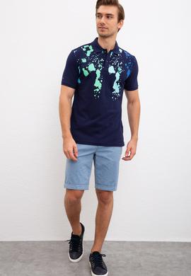 Erkek Lacivert Polo Yaka T-Shirt - 50221069011