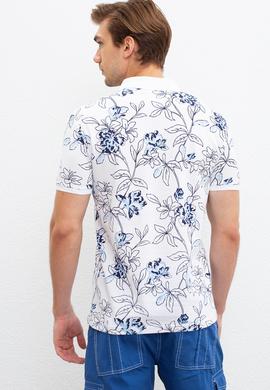 Erkek Beyaz Polo Yaka Tişört - 50221400003