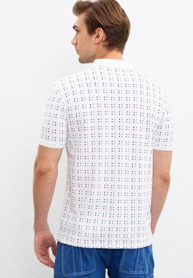 Erkek Beyaz Polo Yaka T-Shirt - 50220890003