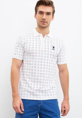 Erkek Beyaz Polo Yaka T-Shirt - 50220890003