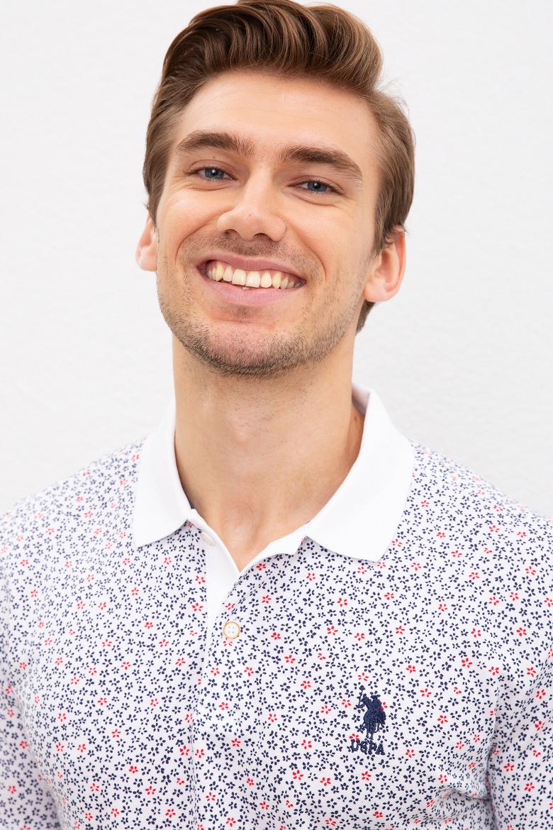 Erkek Beyaz Polo Yaka Tişört - 50220876004