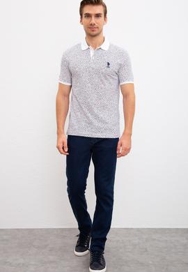 Erkek Beyaz Polo Yaka Tişört - 50220876004