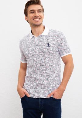 Erkek Beyaz Polo Yaka Tişört - 50220876004