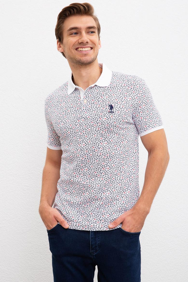 Erkek Beyaz Polo Yaka Tişört