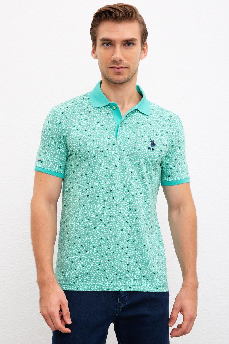 Erkek Mint Polo Yaka Tişört