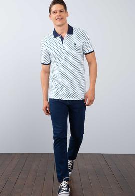 Erkek Beyaz Polo Yaka T-Shirt - 50206212007