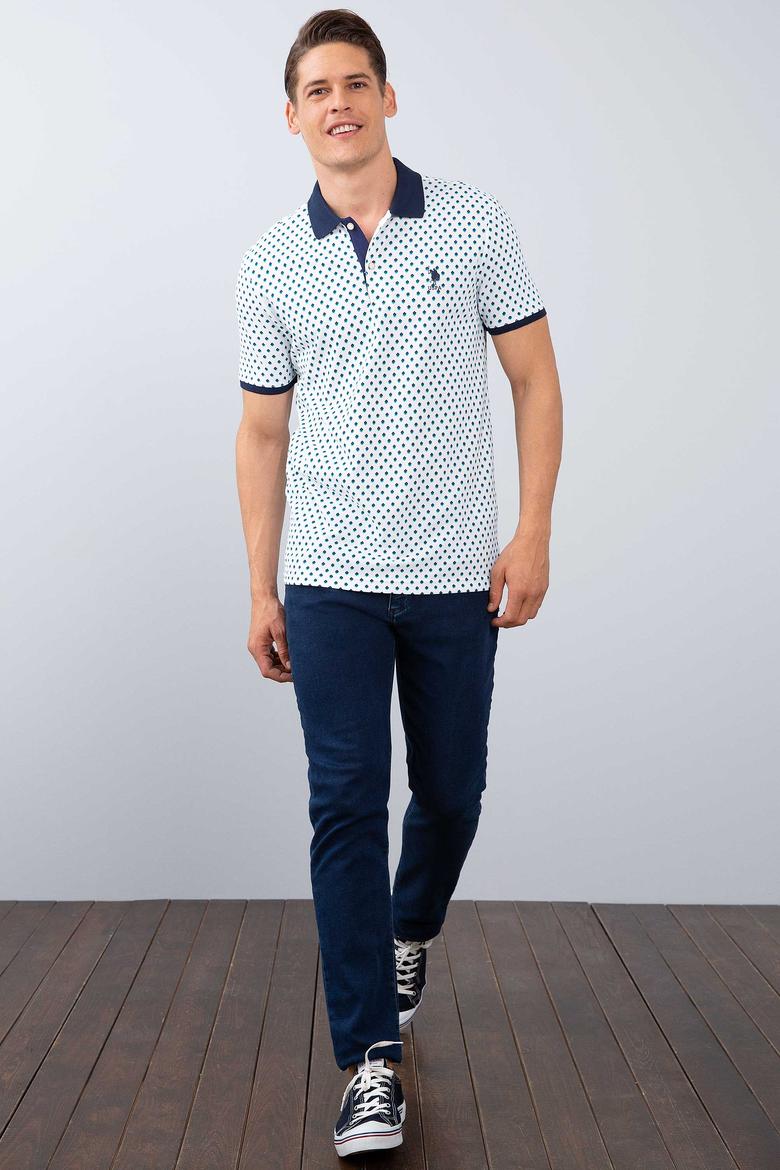 Erkek Beyaz Polo Yaka T-Shirt - 50206212007