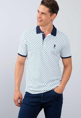 Erkek Beyaz Polo Yaka T-Shirt - 50206212007