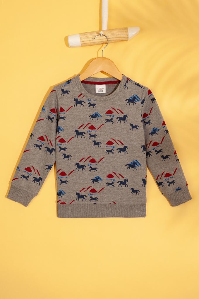 Çocuk Gri Sweatshirt