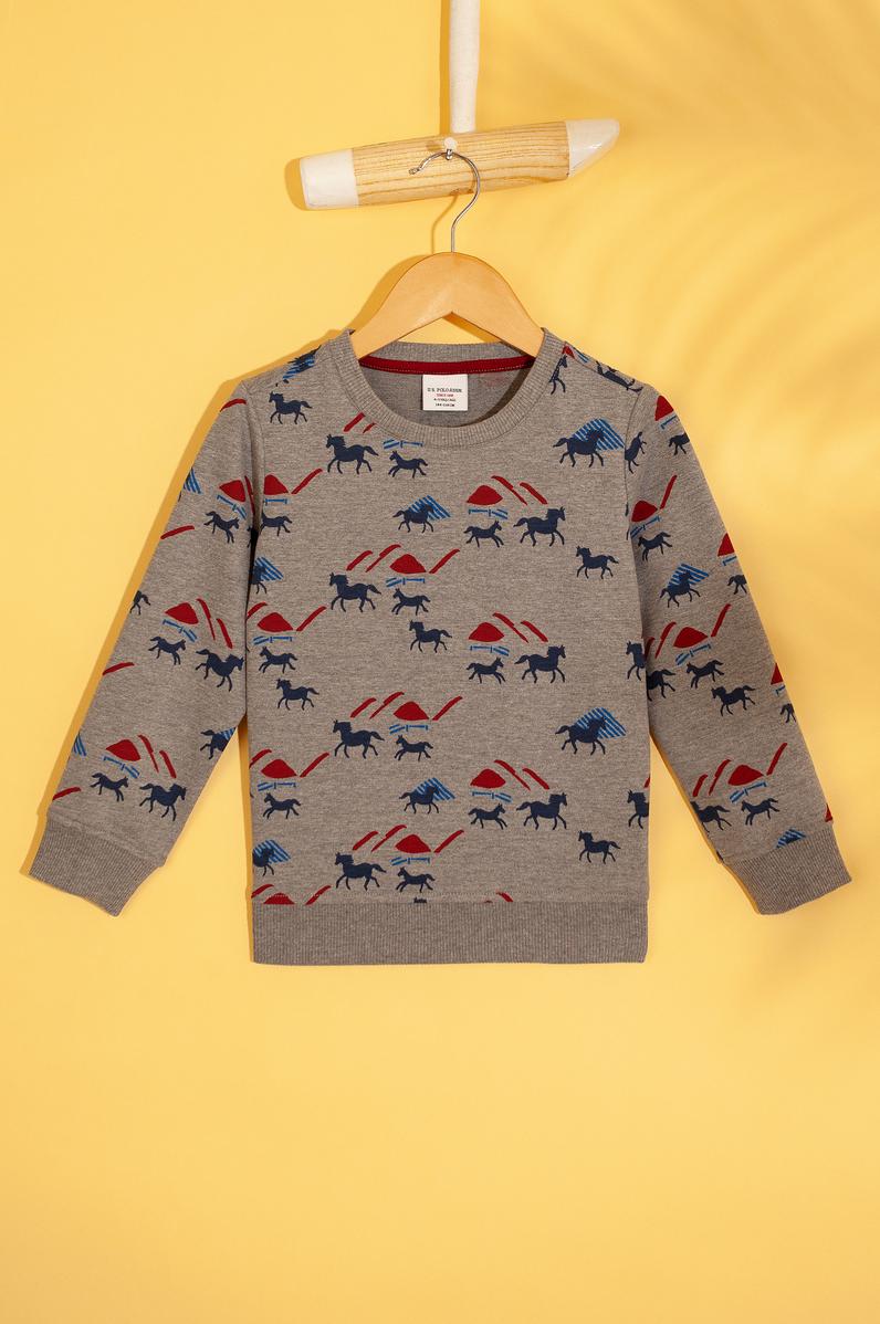 Çocuk Gri Sweatshirt