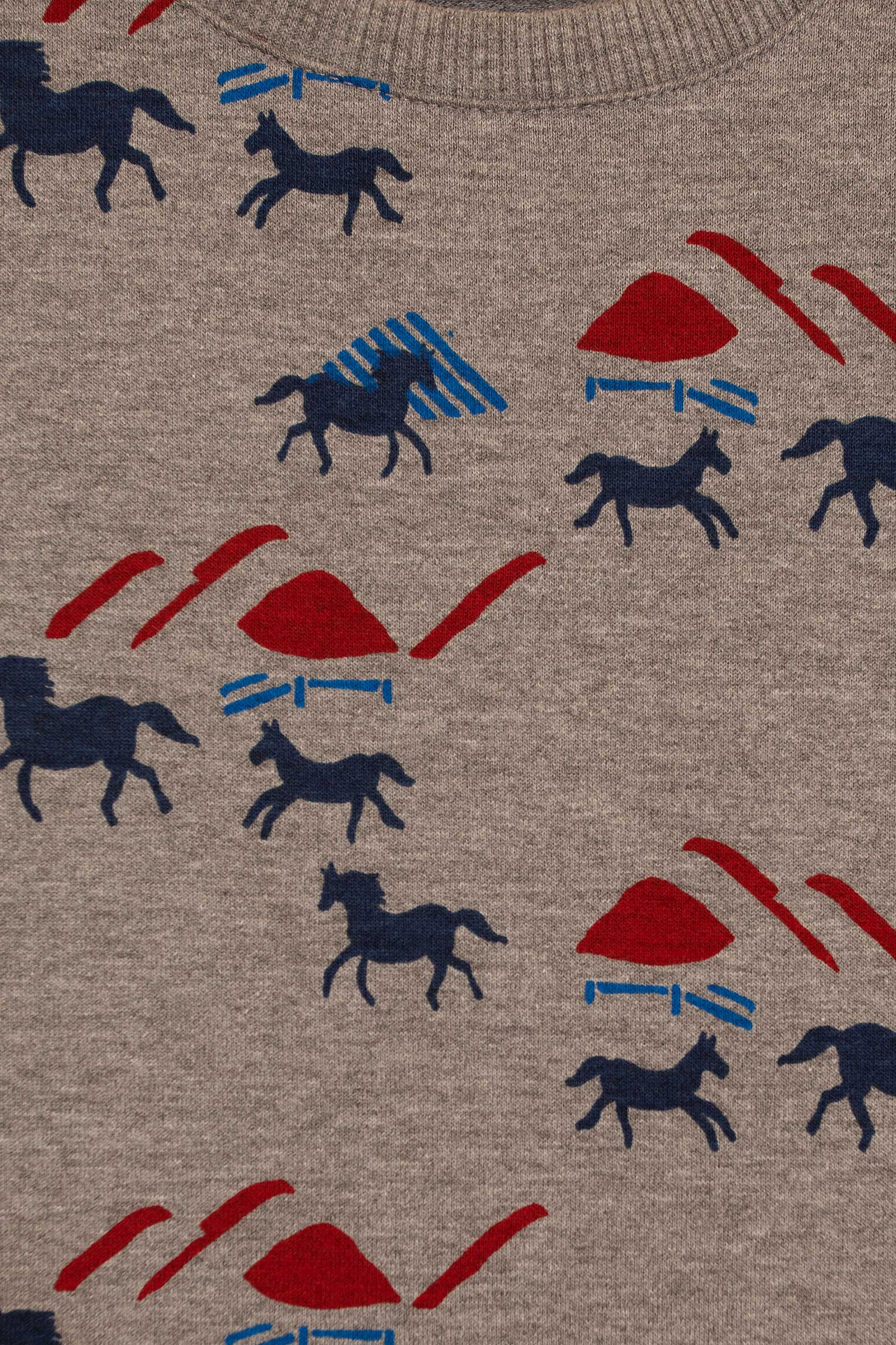 Çocuk Gri Sweatshirt