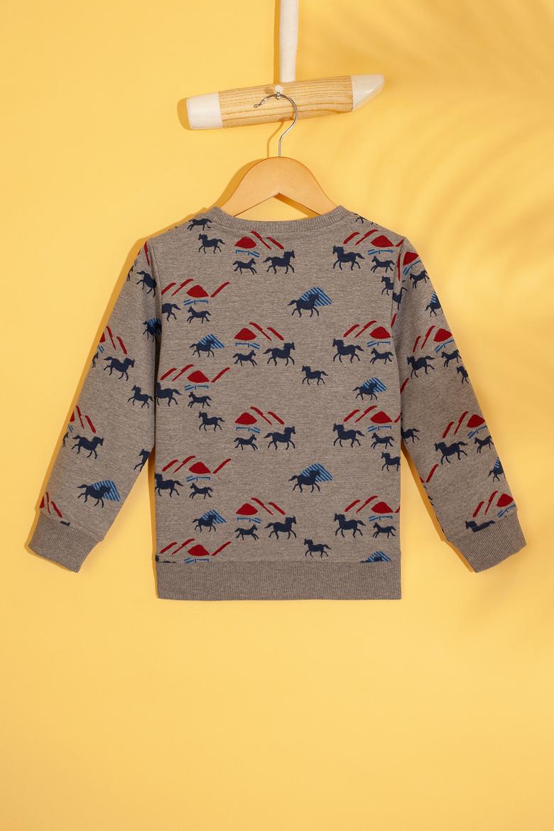 Çocuk Gri Sweatshirt - 50207365001