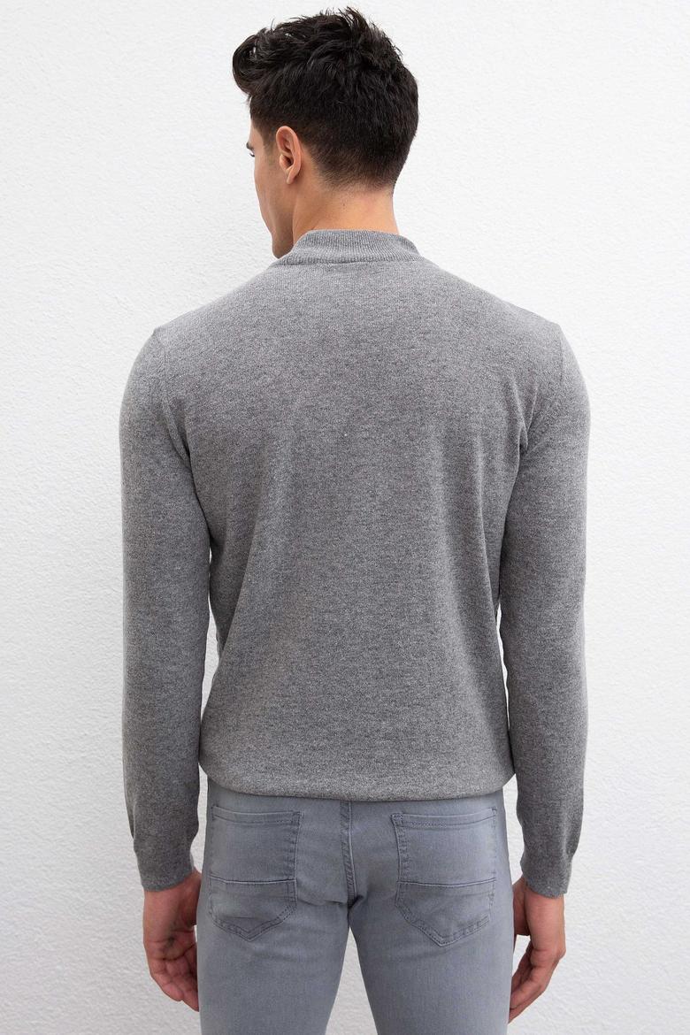 Erkek Antrasit Melanj Kazak - 50207701007