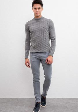 Erkek Antrasit Melanj Kazak - 50207701007