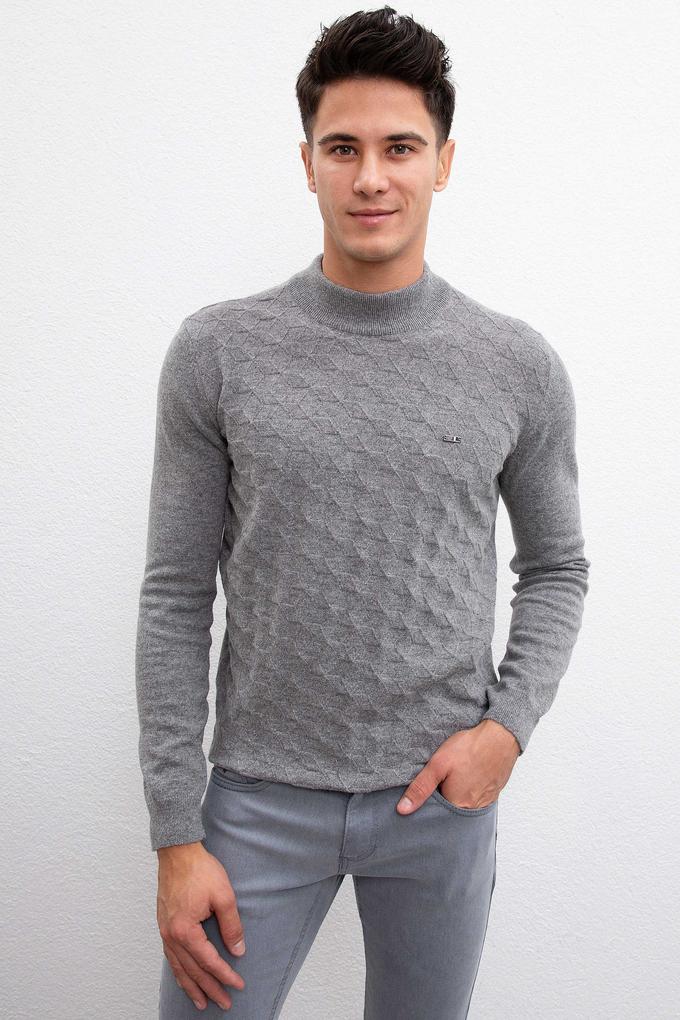 Erkek Antrasit Melanj Kazak