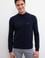 Erkek Lacivert Balıkçı Yaka Triko Kazak