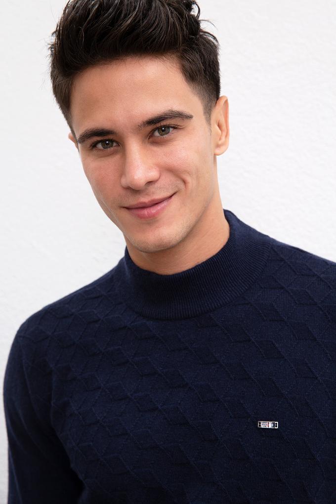 Erkek Lacivert Kazak