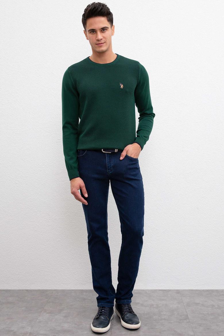 Erkek Koyu Yeşil Kazak - 50209485024