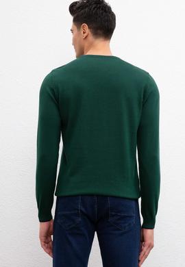 Erkek Koyu Yeşil Kazak - 50209485024