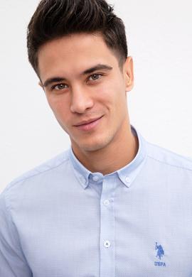 Erkek Mavi Gömlek Uzunkol - 50208682004