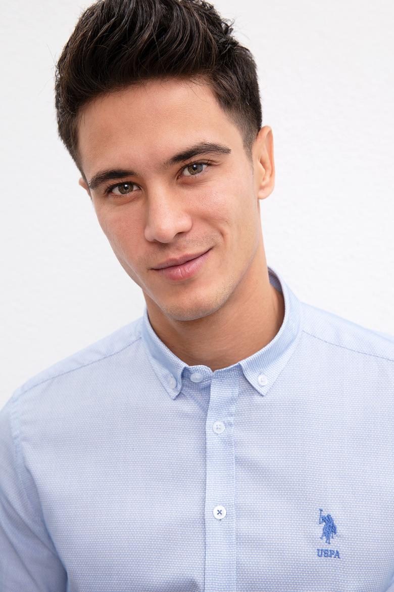 Erkek Mavi Gömlek Uzunkol - 50208682004