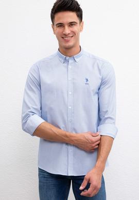 Erkek Mavi Gömlek Uzunkol - 50208682004
