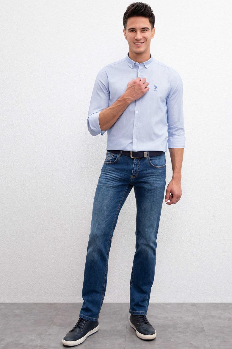 Erkek Mavi Gömlek Uzunkol - 50208682004
