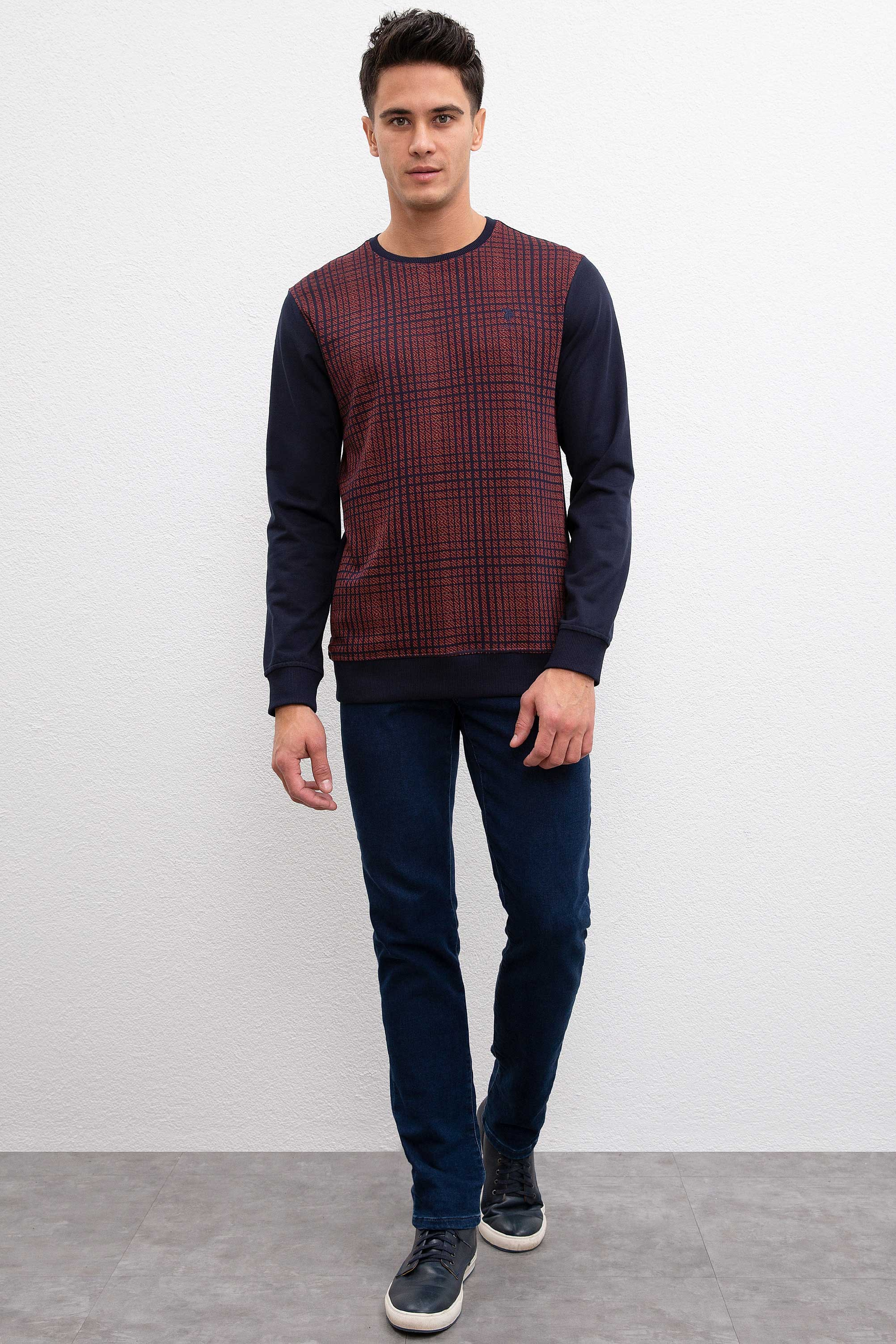 Erkek Lacivert Sweatshirt